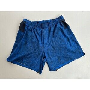 Lululemon Surge Lined Short 6" Gravel Dust Symphony Blue Workout Running Size XL